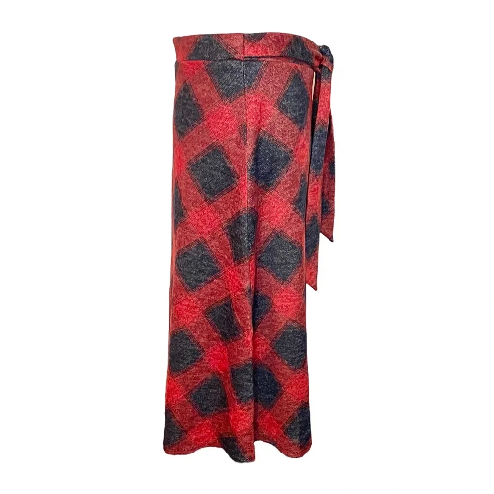 Vintage Plaid A-line Skirt